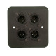 4x male 3 pin xlr to rj45